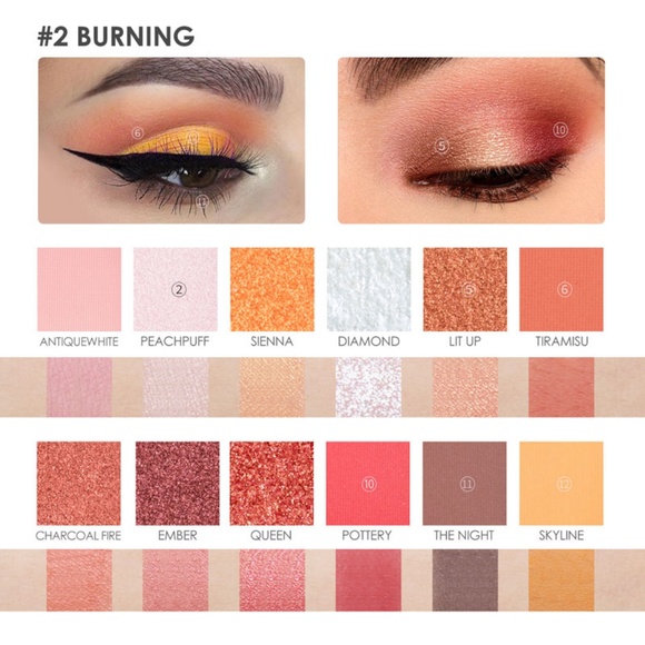 NEW Focallure Burning Eyeshadow Palette - Picture 8 of 8